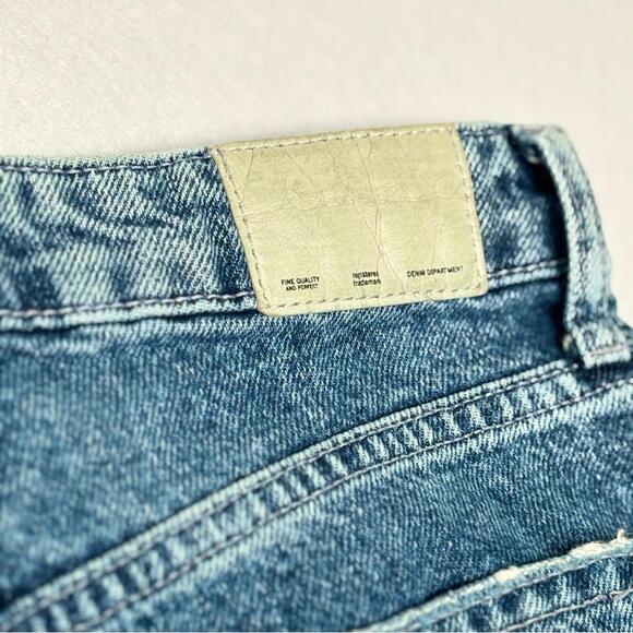 Two-Tone 90s Mom Jeans Blue Size 4 Vintage Style - Picture 7 of 8